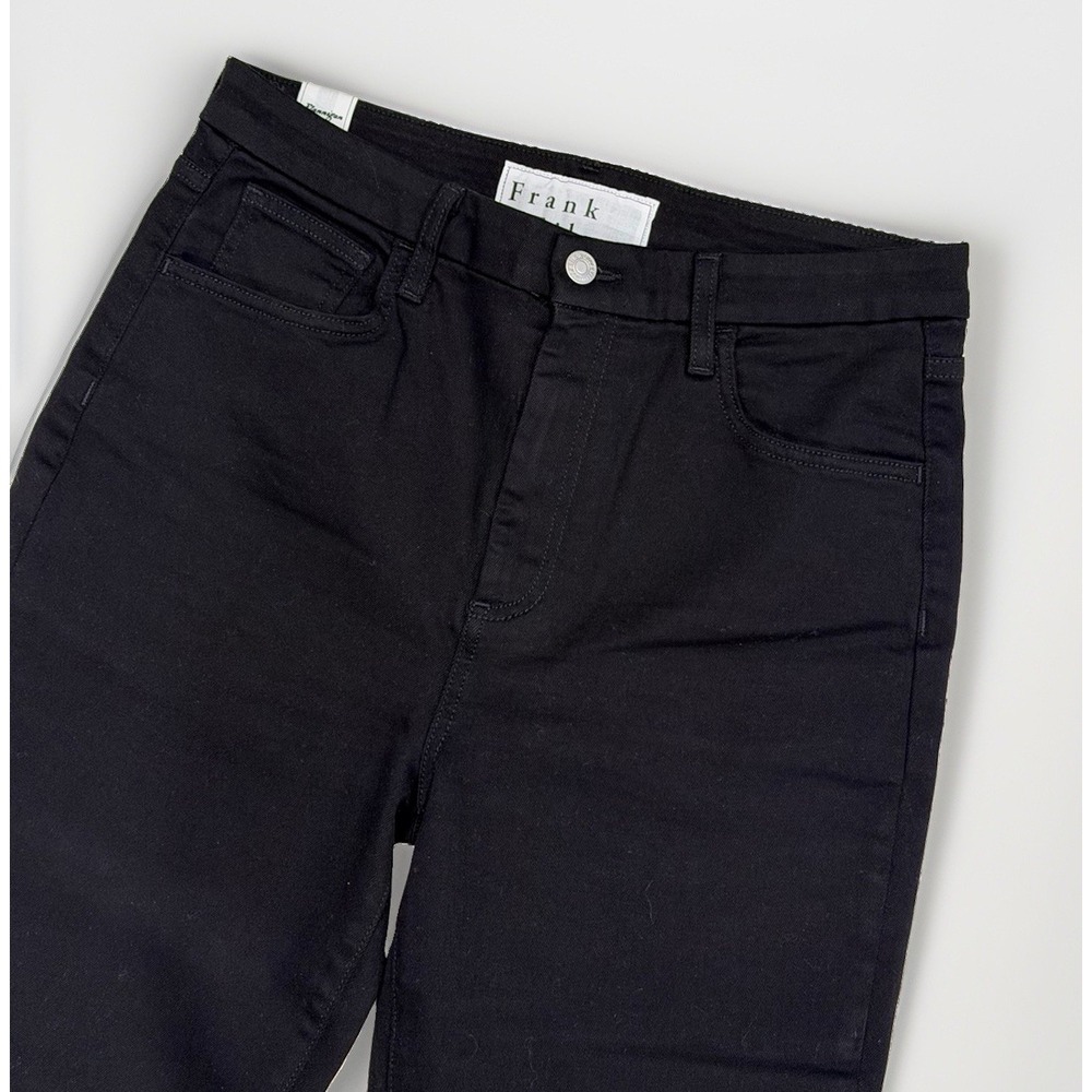 Frank & Eileen Flannigan Black Flare Jeans Women's Size 30 USA Made Minimalist